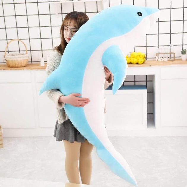 Blue store dolphin plush