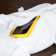 white fluffy cute kawaii chonky seal plushie backpack bag big enough for smartphone iPhone phone
