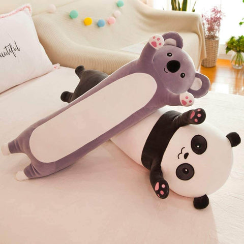 Long cute kawaii chonky koala and panda bear dakimakura plushie body pillows