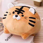 cute kawaii chonky squishy orange striped tiger plushie