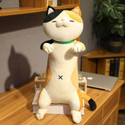 big calico cute kawaii chonky cat plushie with spots
