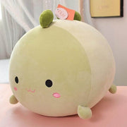 cute kawaii chonky soft squishy round mochi green dinosaur dino plushie