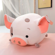 cute kawaii chonky soft squishy round mochi pink pig plushie