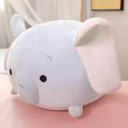cute kawaii chonky soft squishy round mochi gray elephant plushie