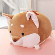 cute kawaii chonky soft squishy round mochi brown shiba inu dog plushie