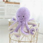 cute kawaii chonky fluffy soft purple octopus plushie with long arms