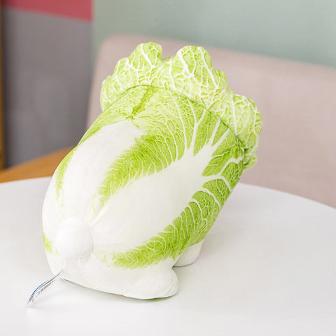 cute kawaii chonky green vegetable cabbage shiba inu dog plush with stubby tail
