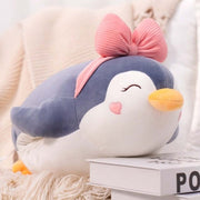 cute kawaii chonky gray penguin hand warmer plushie