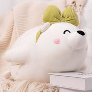 cute kawaii chonky white polar bear hand warmer plushie