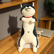 big black cute kawaii chonky shiba inu dog plushie
